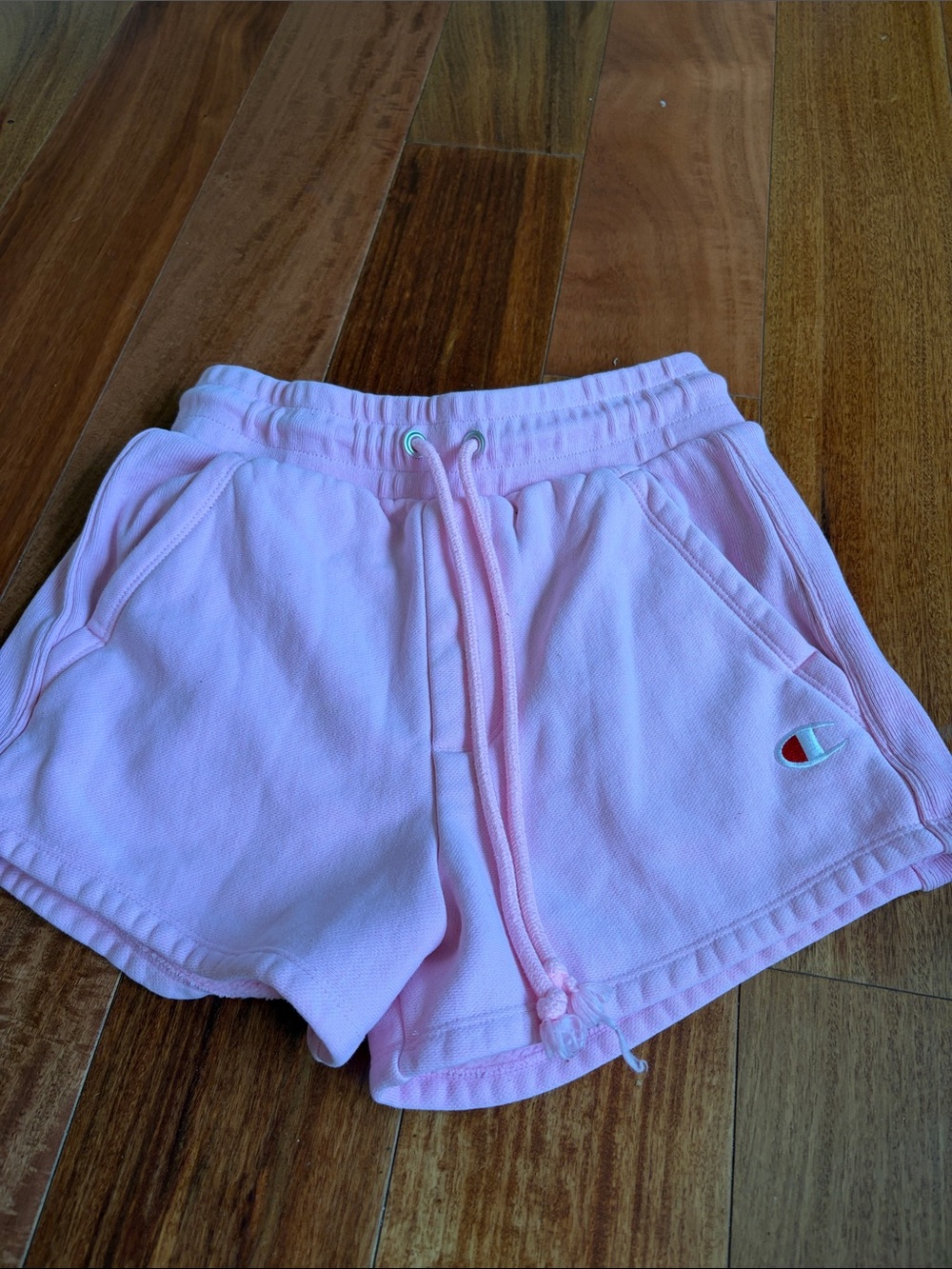 Champion Pink Terry Women's Drawstring Athletic Shorts